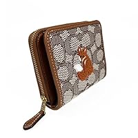 COACH　コーチ　超希少 狐刺繍 二つ折り財布　美品　キツネ COACH コーチ 財布 二つ折り財布 シグネチャー テキストタイル